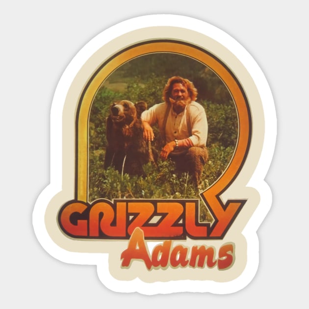 Grizzly friend Sticker by The Manny Cruz Show